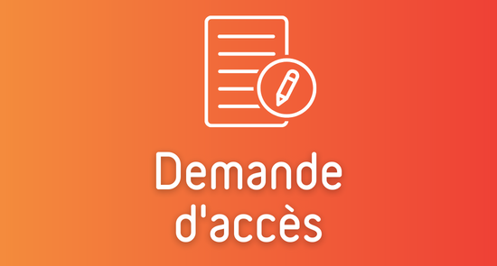 Demande d'accès